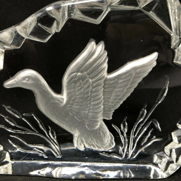 Large Duck In Flight Art Glass Sculpture - Picture 6 of 11